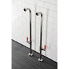 Aqua Vintage AE810S6DKL Freestanding Tub Supply Line, Polished Nickel AE810S6DKL